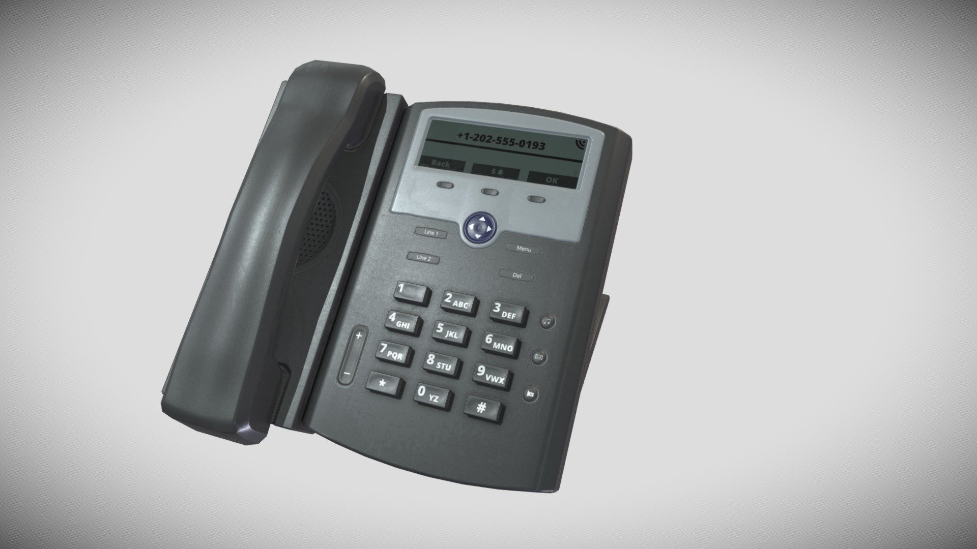 Office Telephone Gameready 3d model