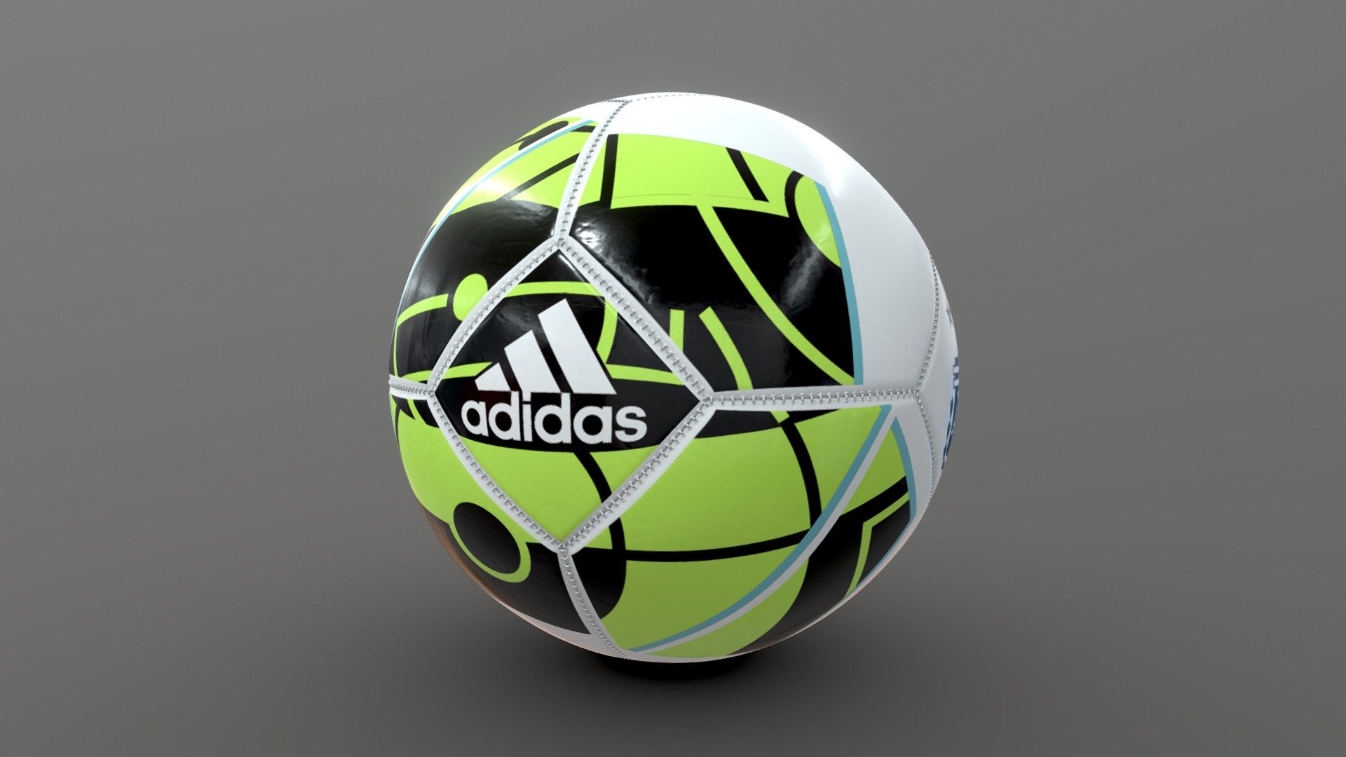 Football ball design 3d model