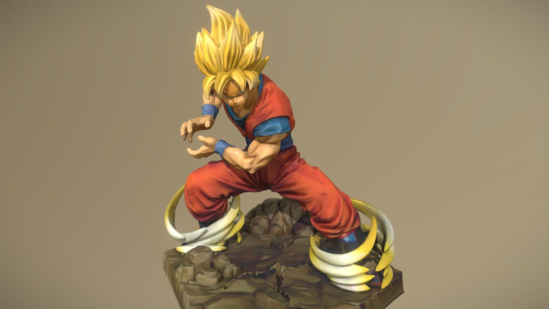 GOKU SS ABSOLUTE 3d model