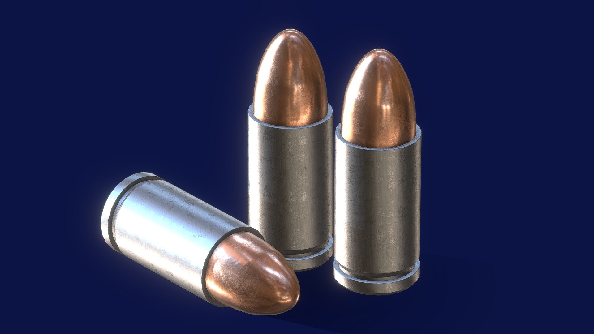 9mm Bullets 3d model