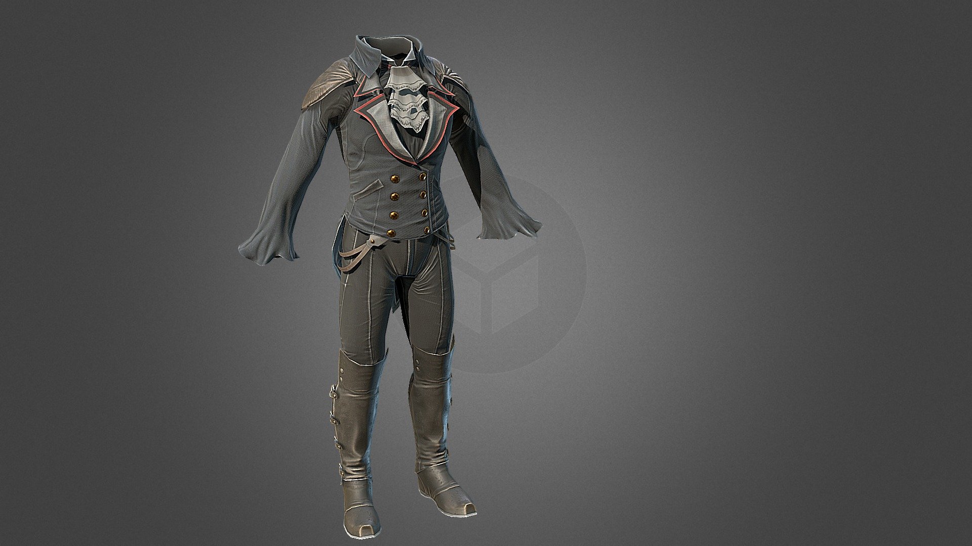 Fancy Riding Outfit 3d model