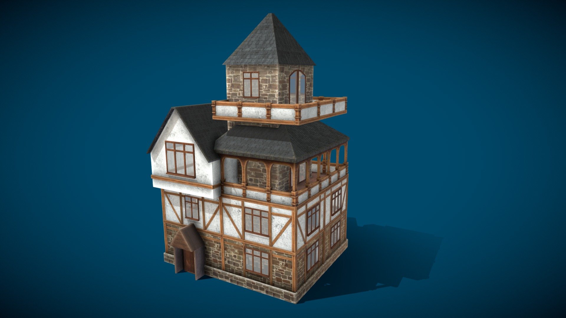 Tudor House 3d model