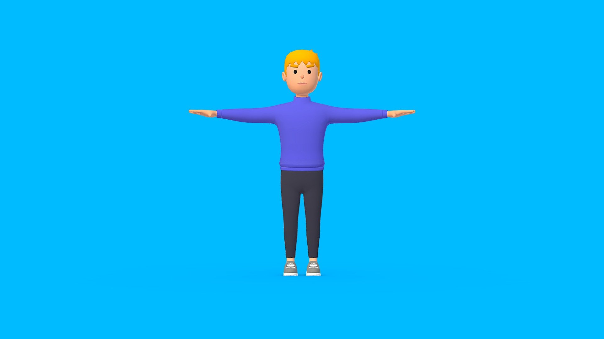 HYPER CASUAL CHARACTER 3d model