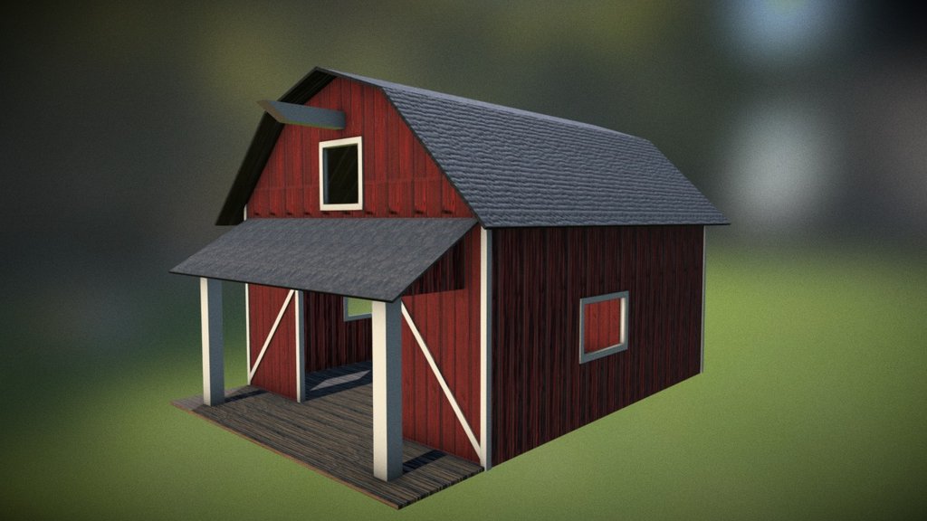 Micro barn 3d model