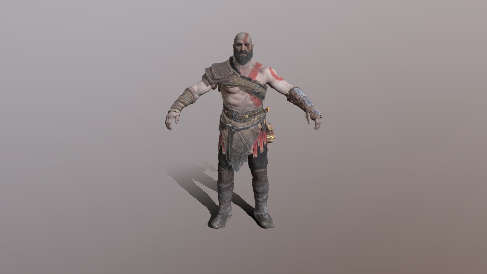 kratos 3d model