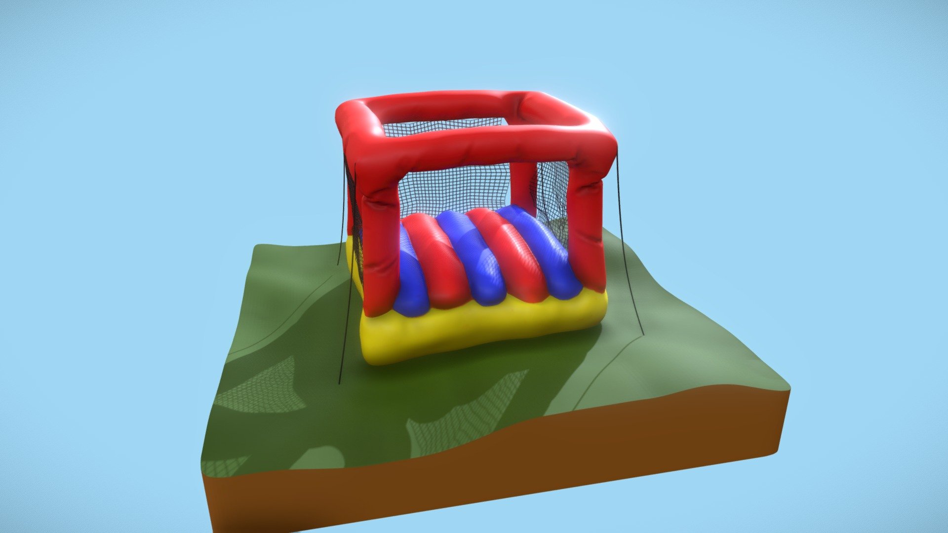 3December Day 19 Castle 3d model