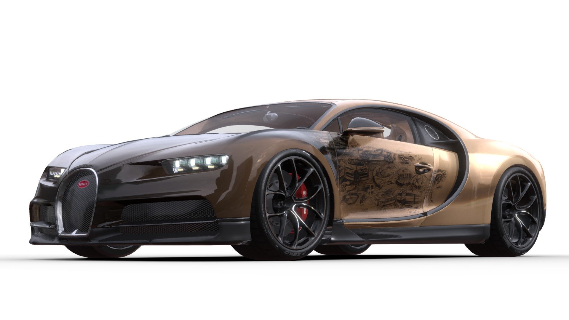 3d Model Bugatti-Chiron 3d model