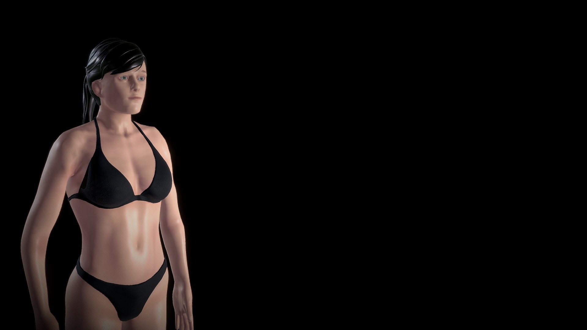 Animated Woman Body Anatomy 3d model