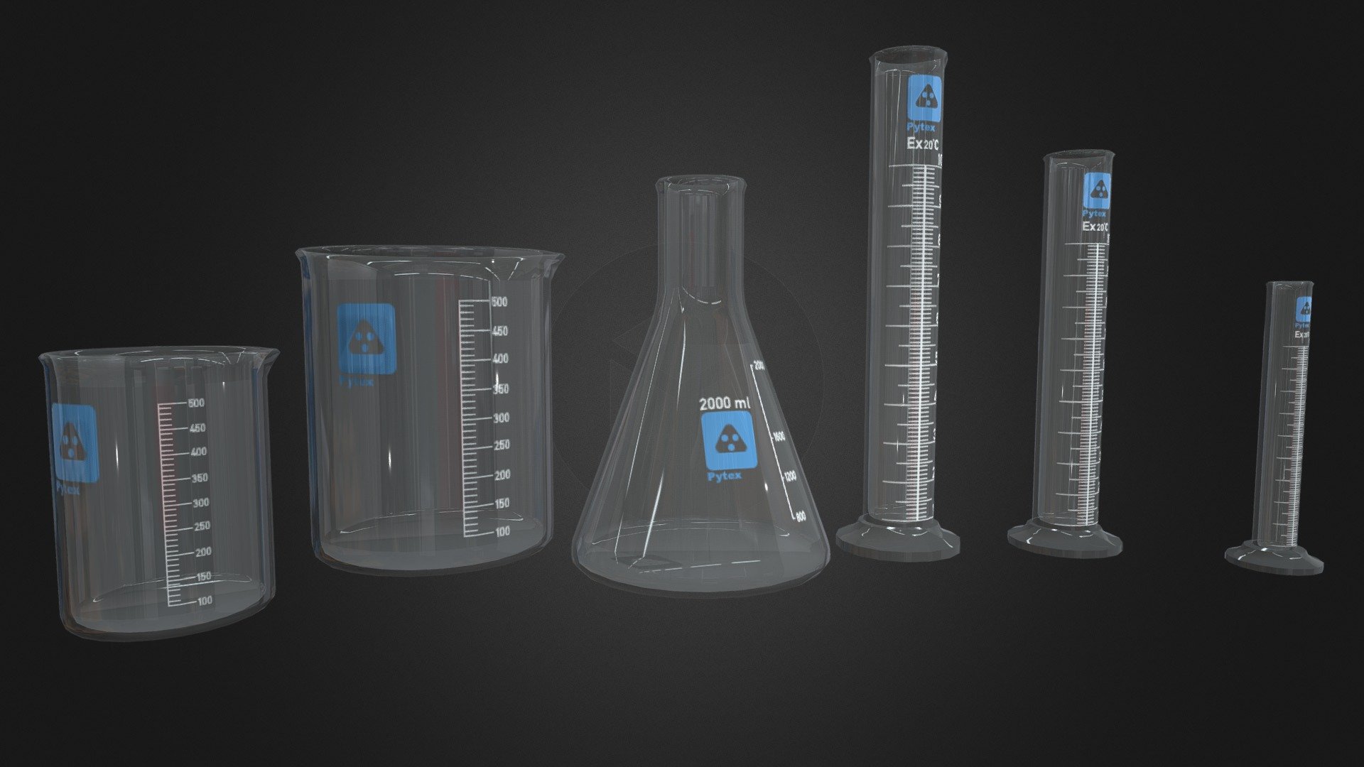 Chemistry Glassware 3d model