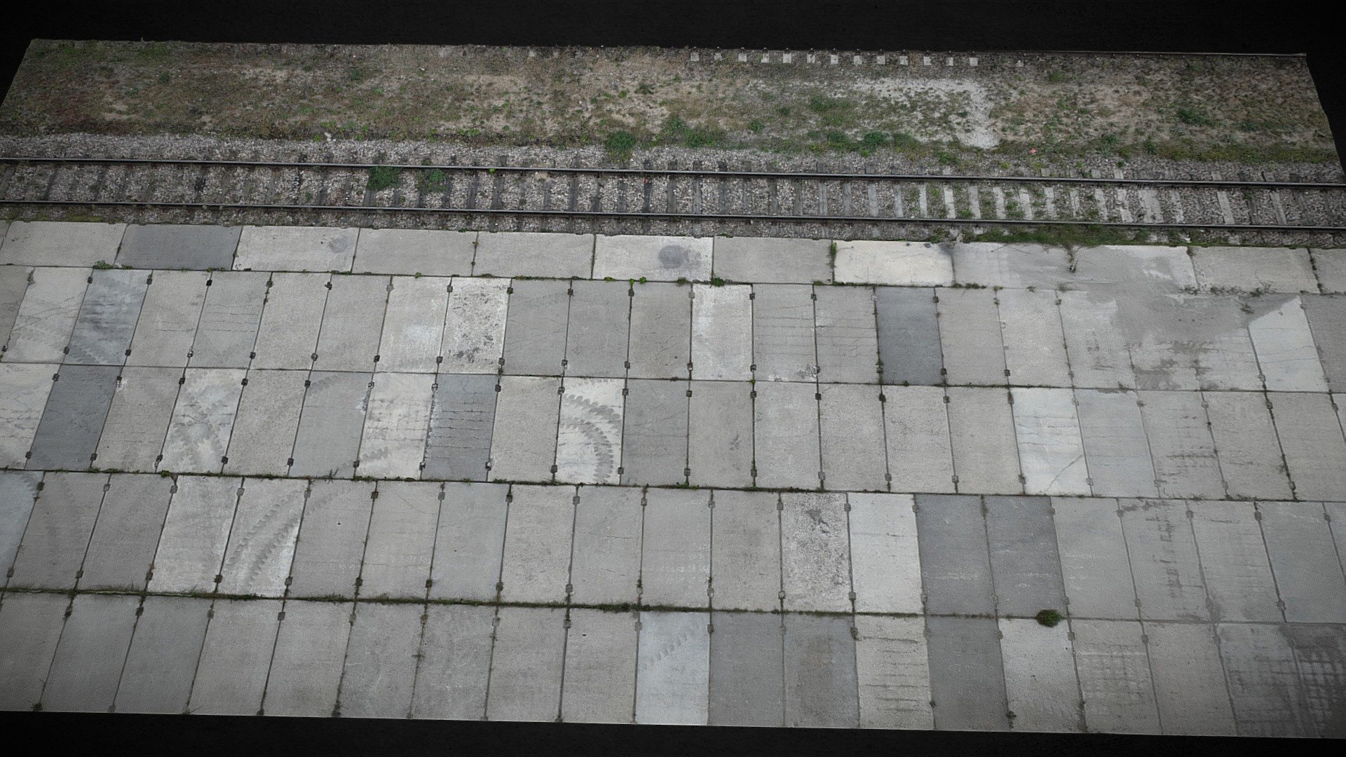 industrial ground concrete slabs photoscan 3d model