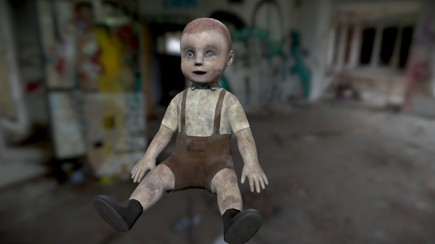 Haunted Baby Doll (aged) 3d model