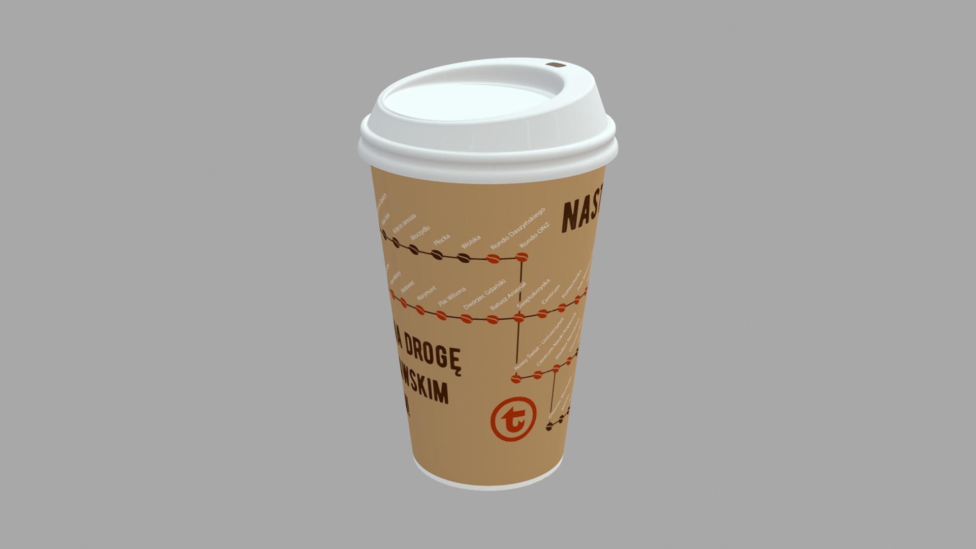 Subway Coffee Cup 3d model