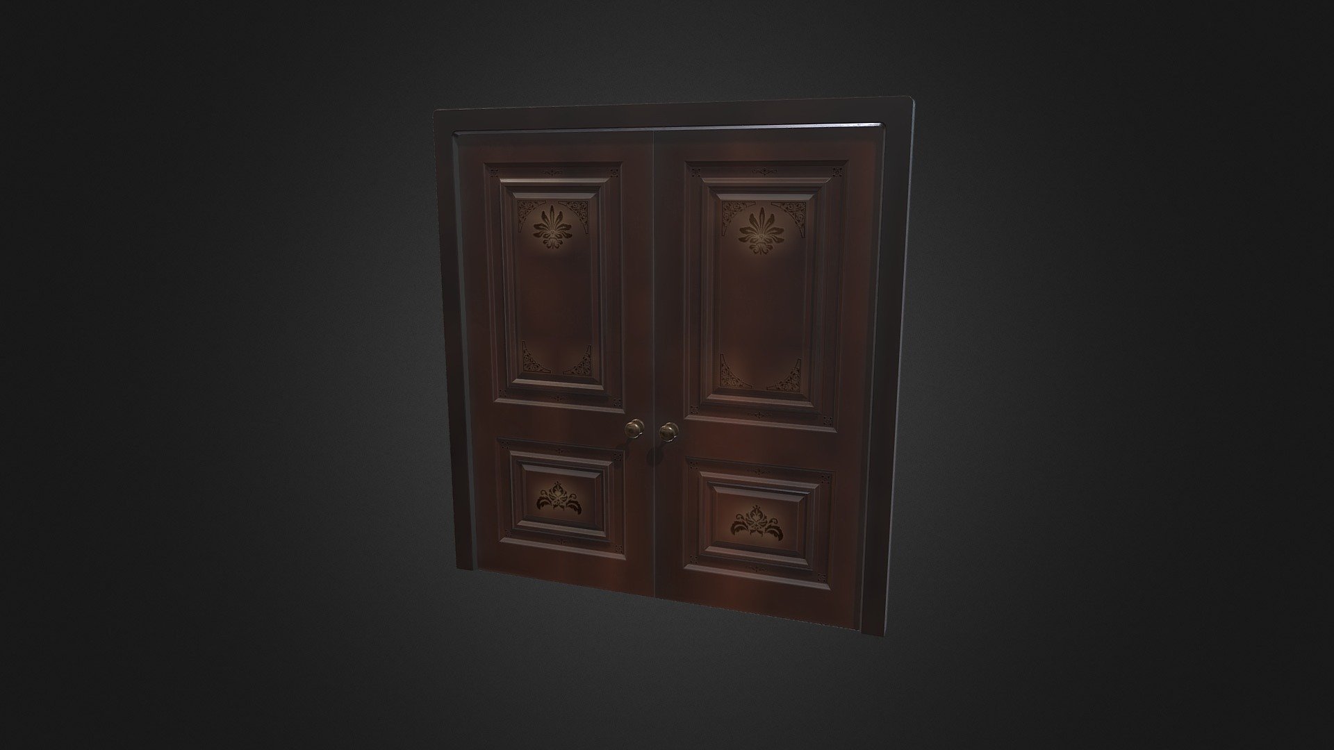 Interior Wooden Doors 3d model