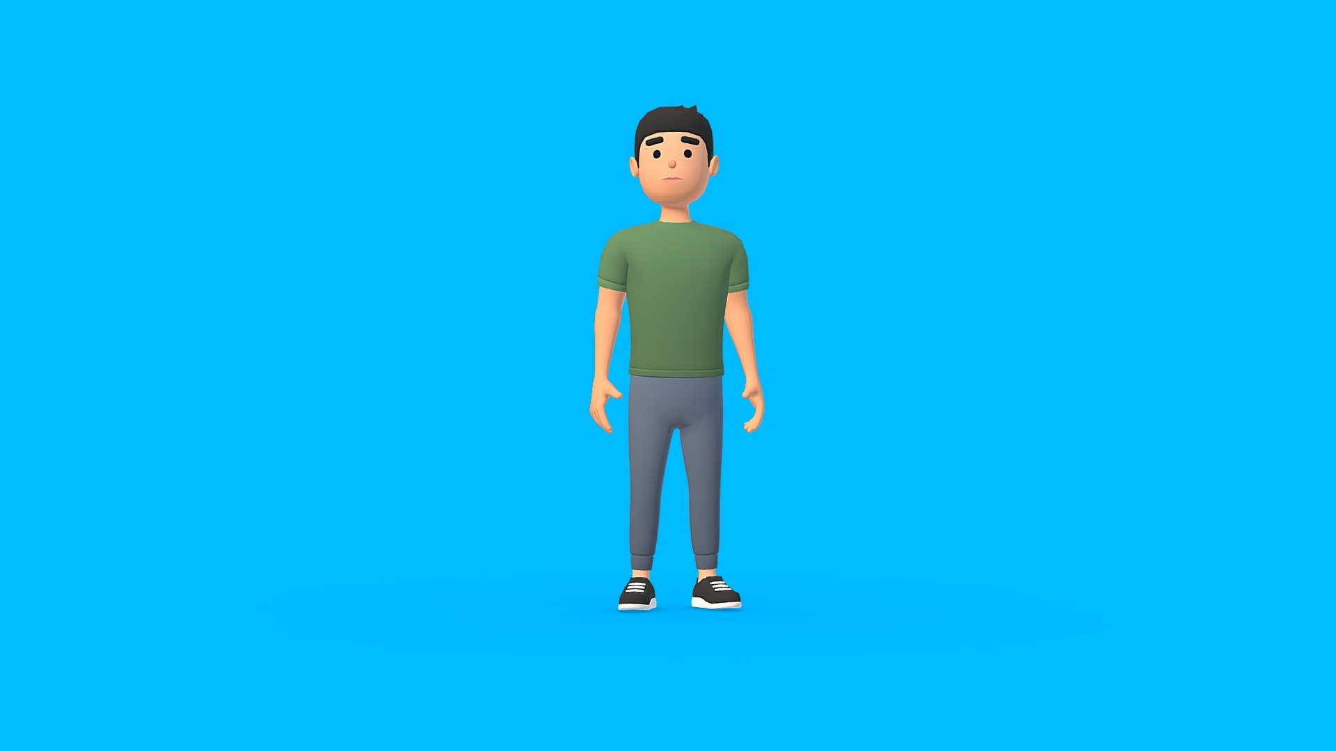 HYPER CASUAL CHARACTER 3d model