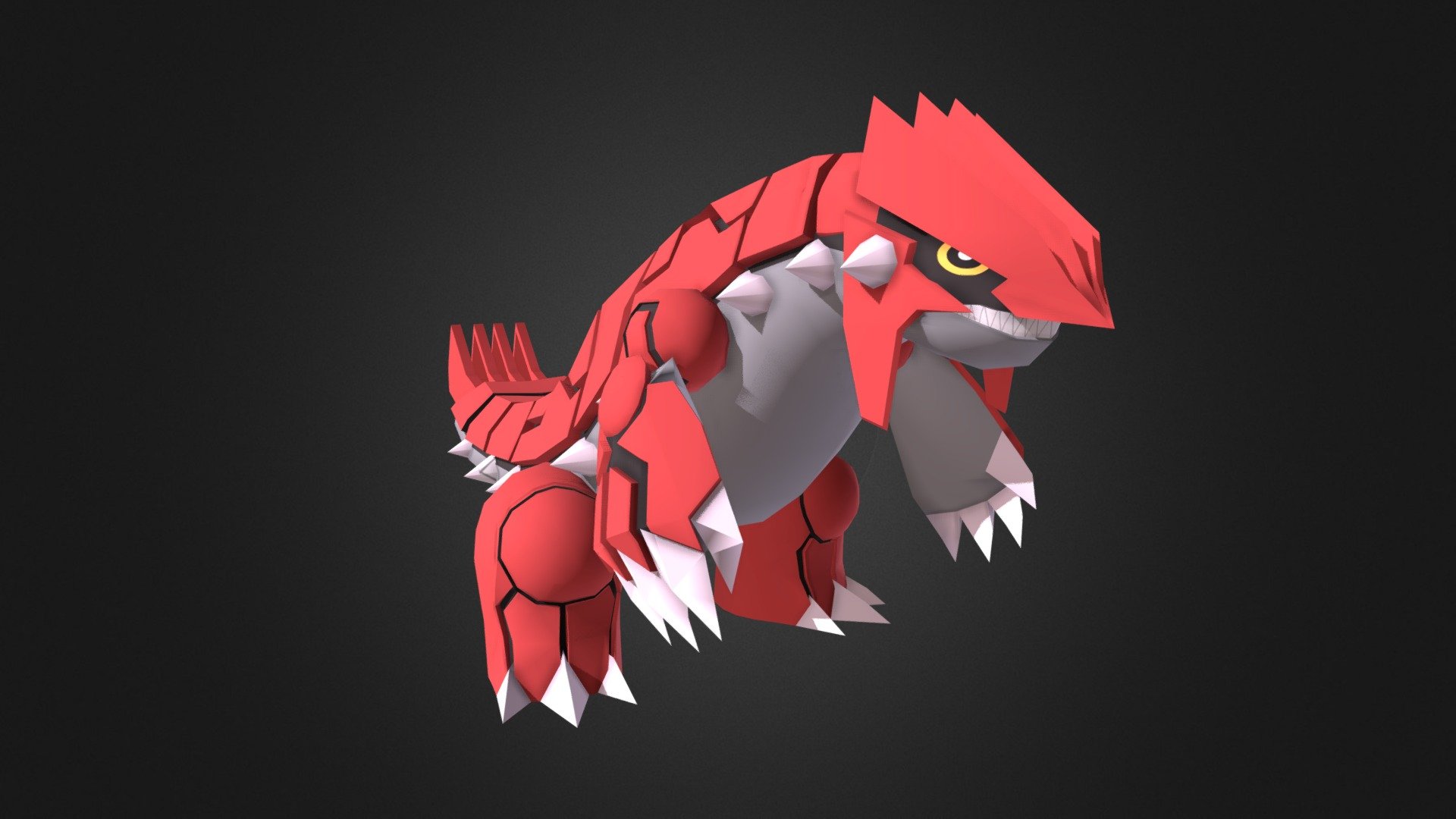 Groudon 3d model