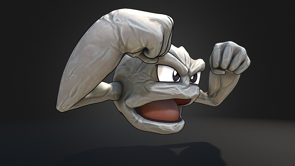 Geodude Pokemon 3d model