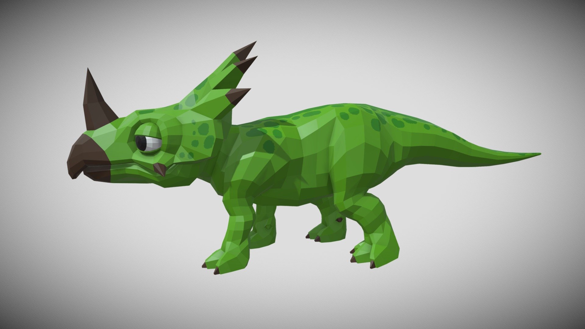 [Low Poly] Styracosaurus 3d model