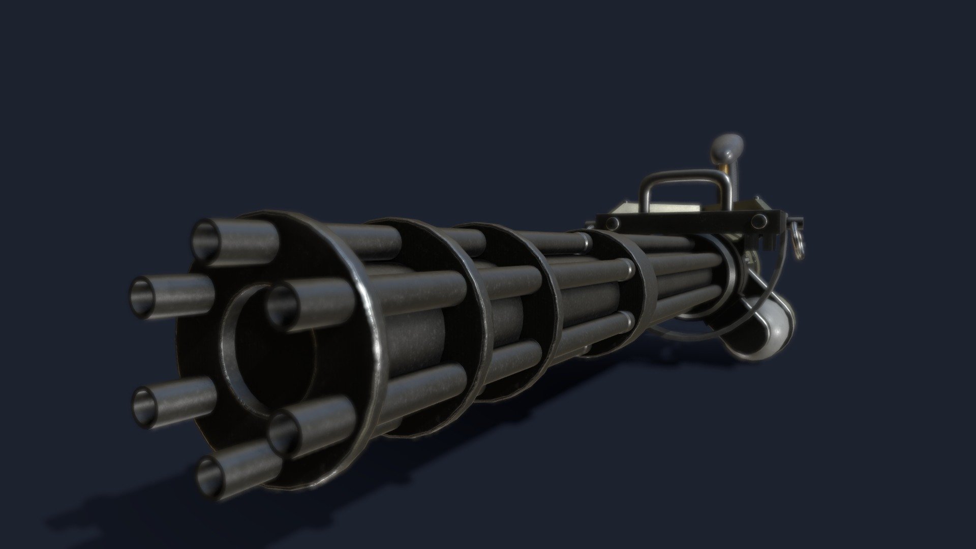 Modern Minigun 3d model