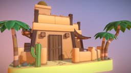 Stylized  Ancient Egyptian Carpet Shop