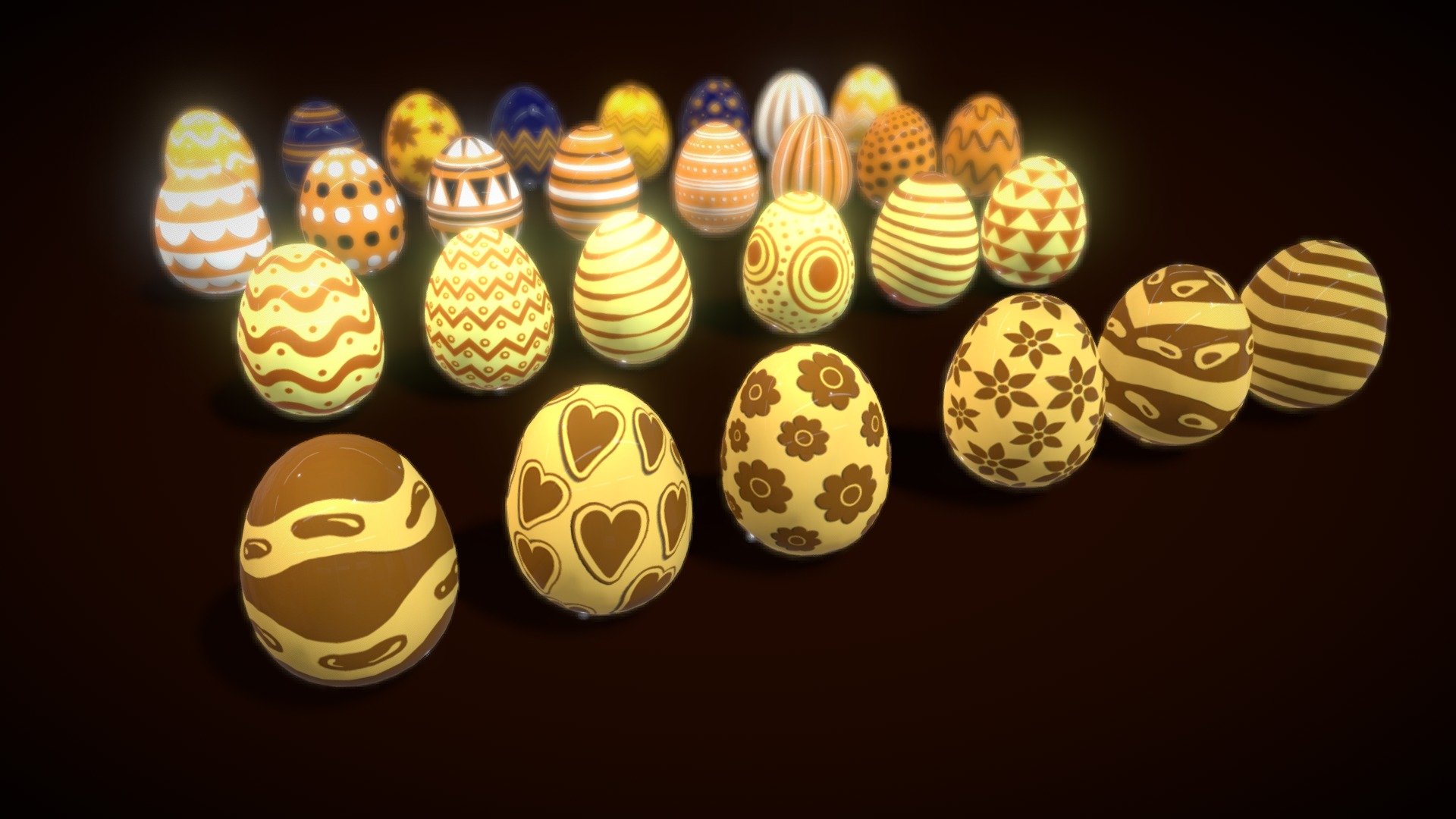 Collections Easter Eggs7 3d model