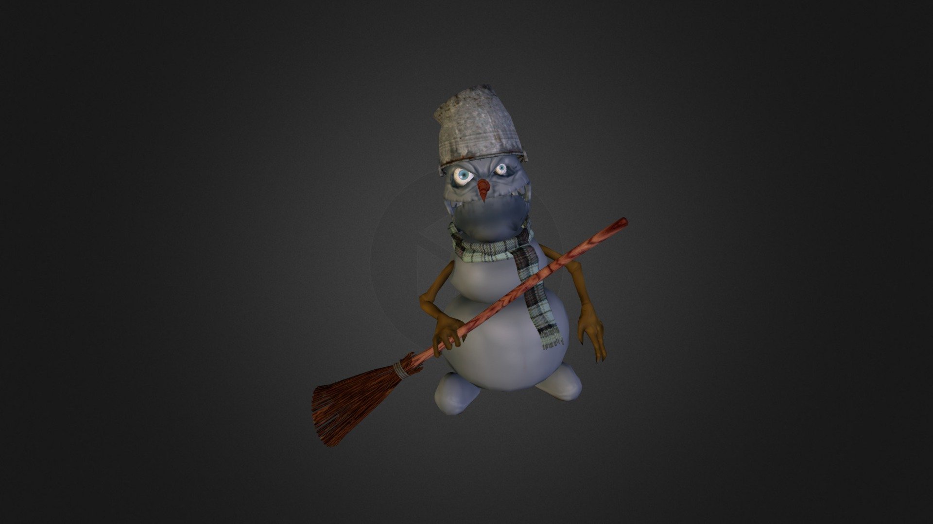 snowman 3d model