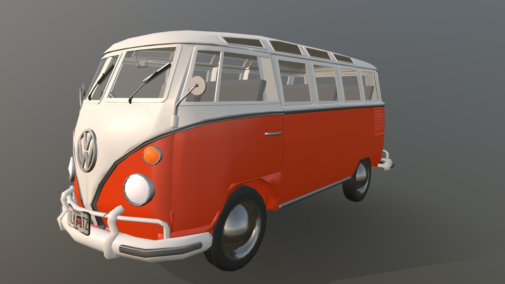 Volkswagen Samba T1 Bus 3d model