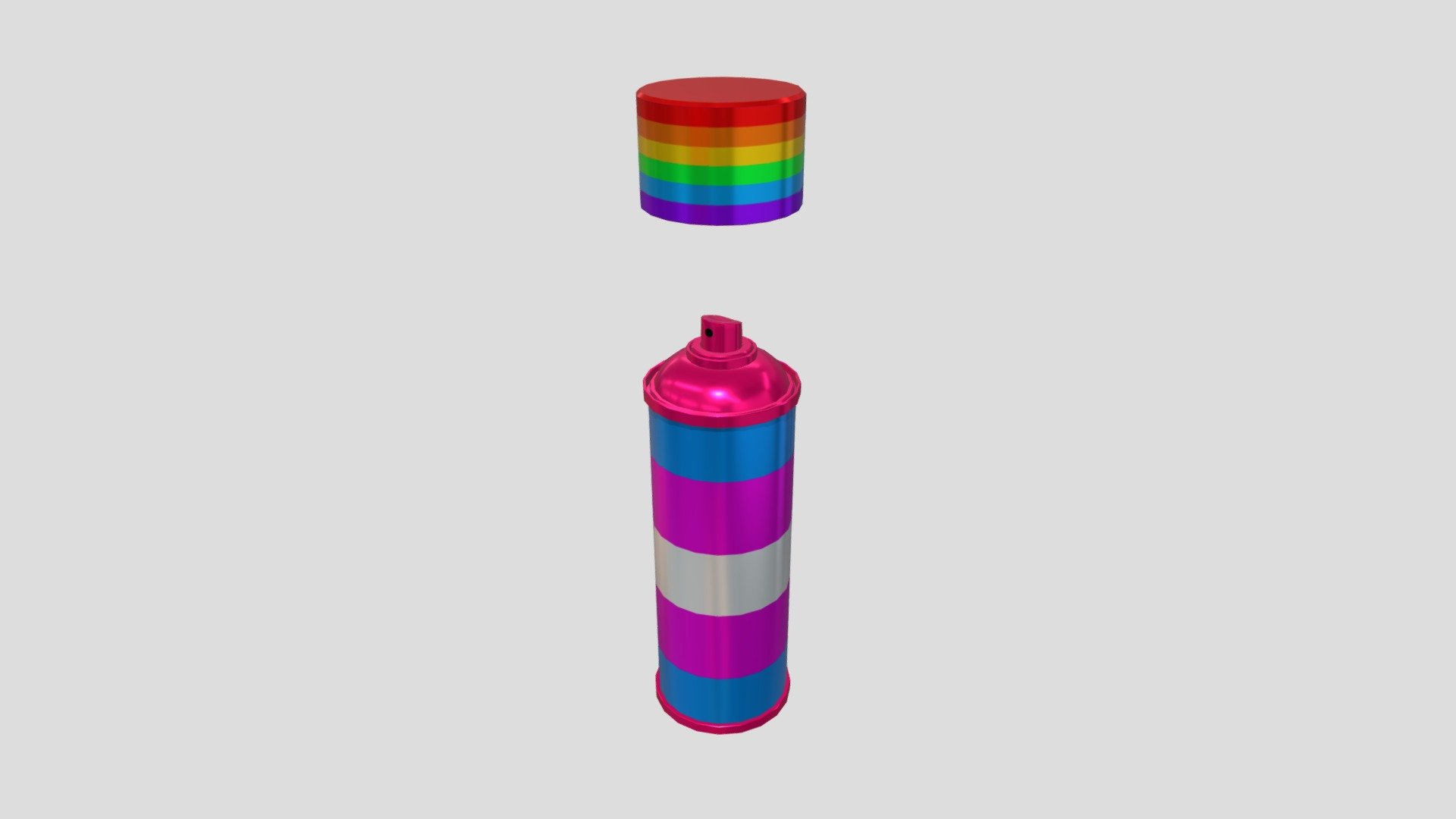 Pride Gay Spray 🏳️‍🌈🏳️‍⚧️❤️❤️ 3d model