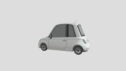 FIAT 500 cartoon model