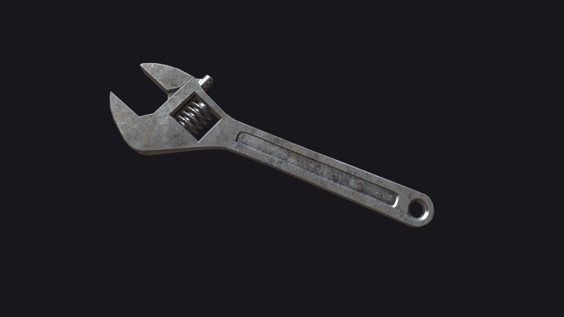 Adjustable wrench 3d model