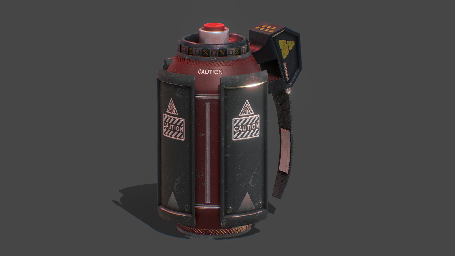 Sci-fi Explosive Grenade 3d model