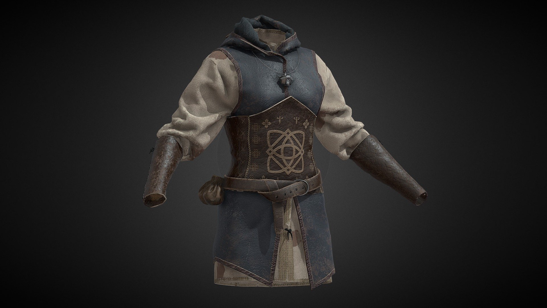 Witcher Jacket 3d model