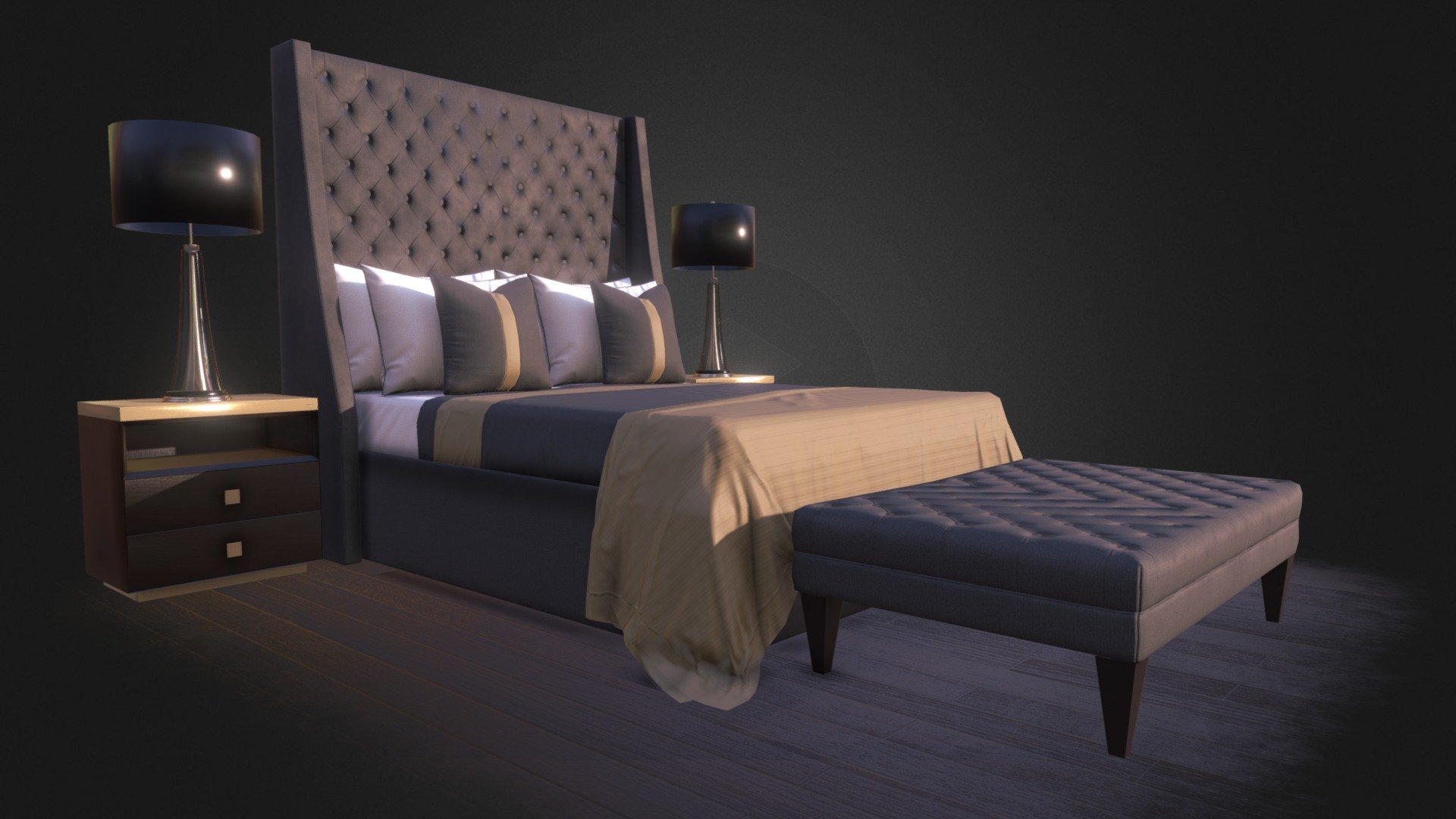 Bed 08 3d model