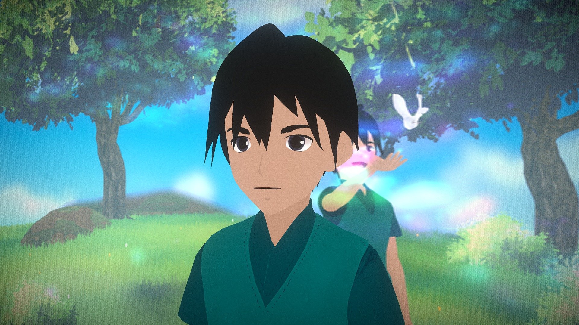 Anime/Ghibli style Boy 3d model