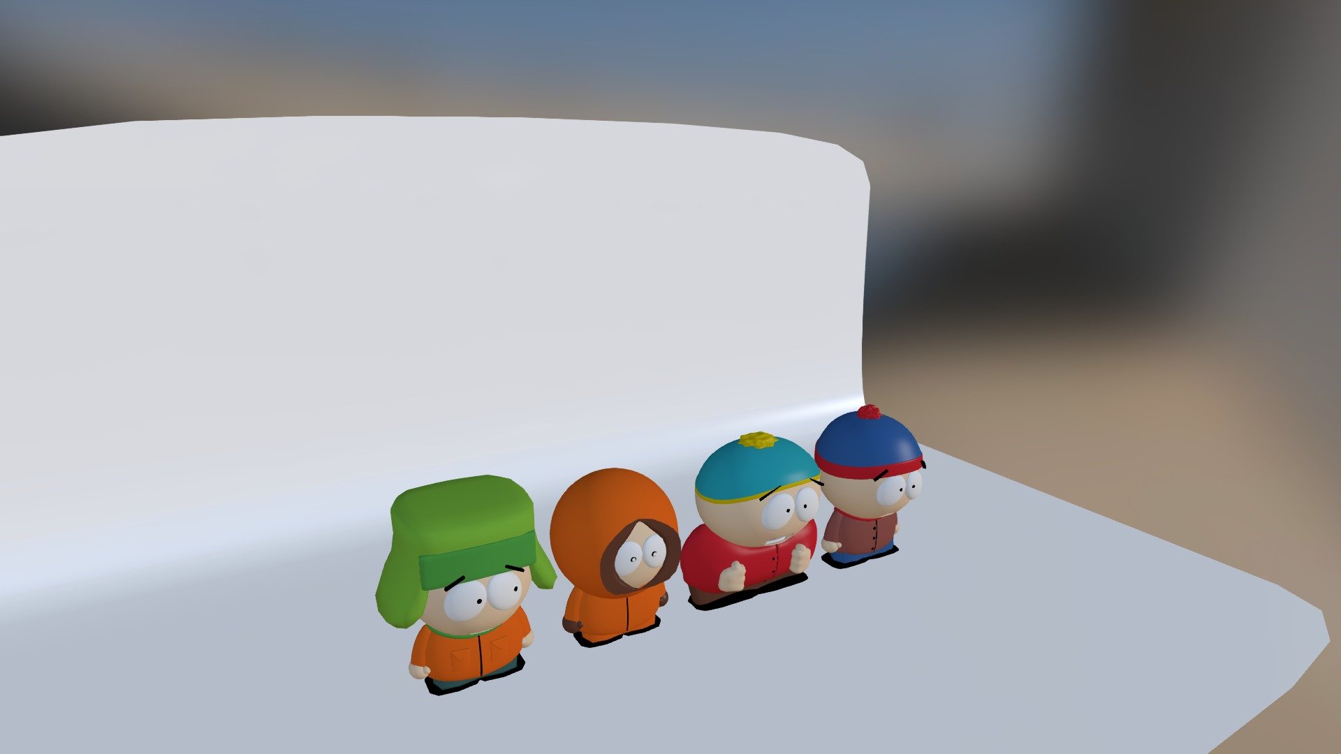 southpark_gang 3d model