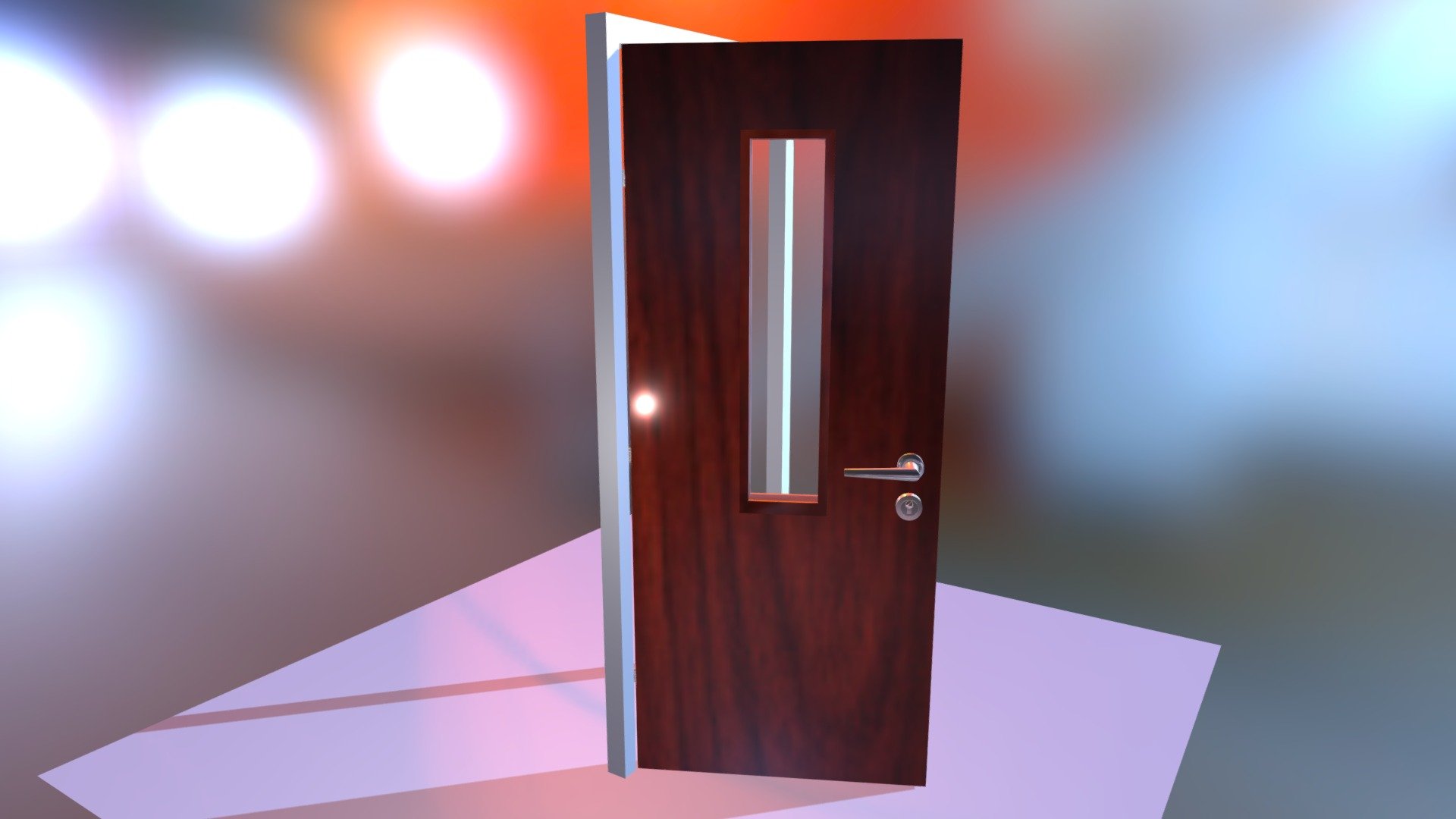 Classroom Door 3d model