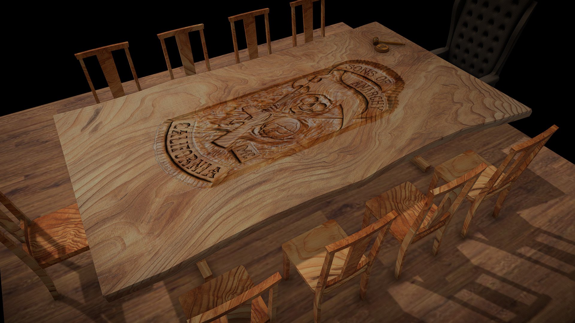 The Redwood Reaper Table 3d model