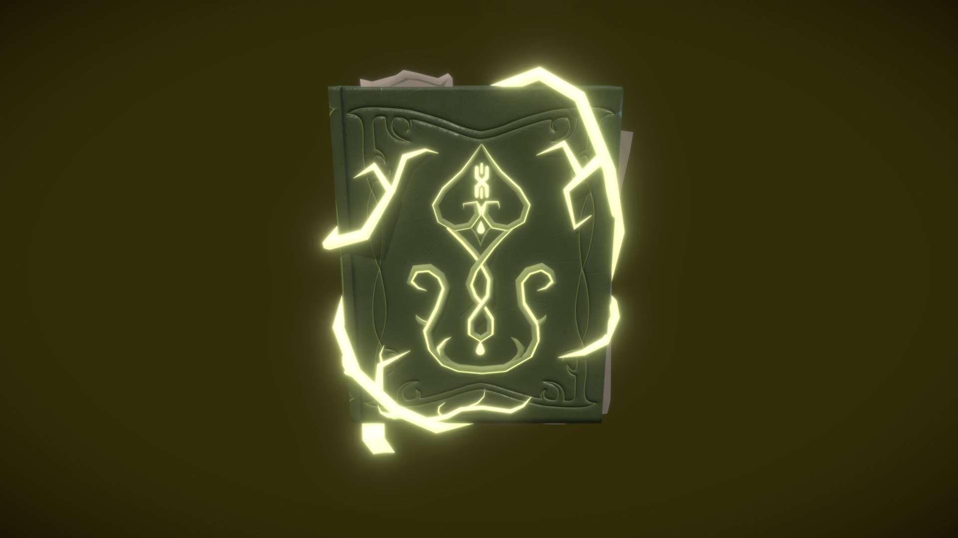 Sacred Grimoire Book 3d model