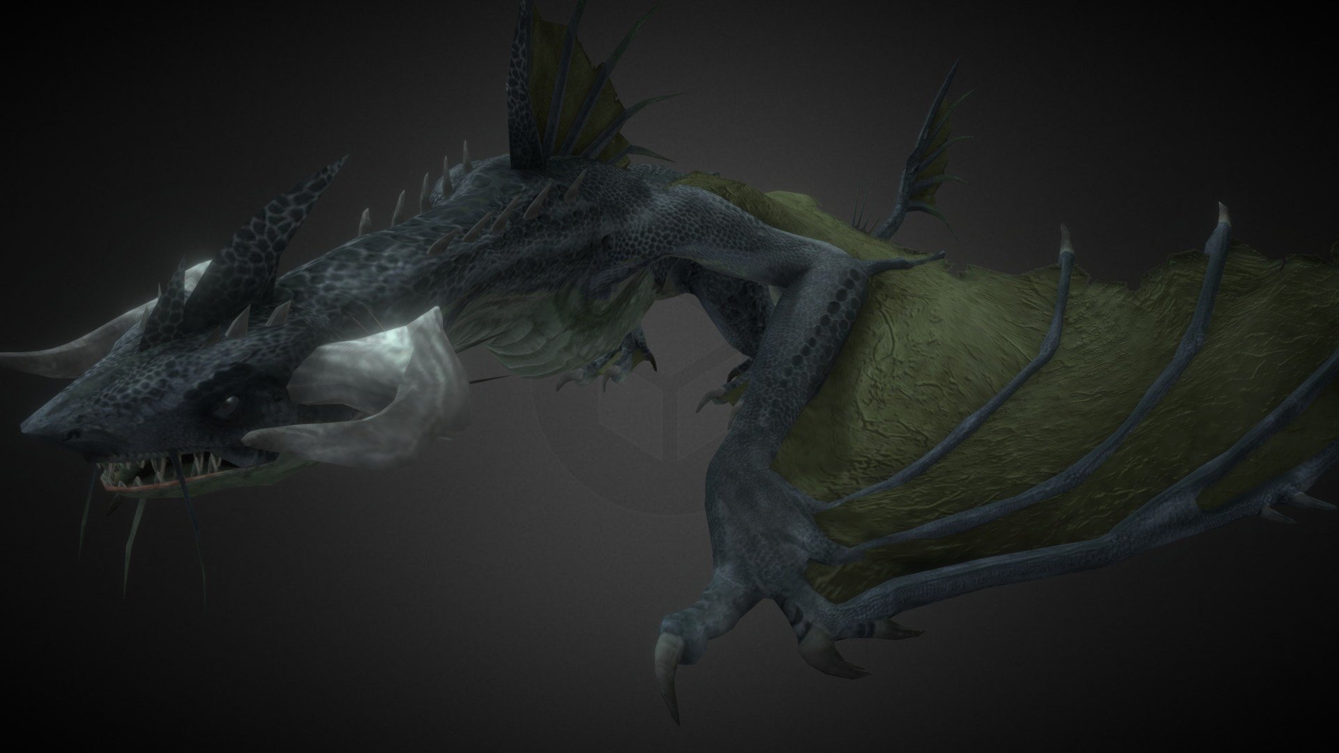 Gran Wyvern Agua 3d model