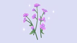 Stylised Sweet Pea