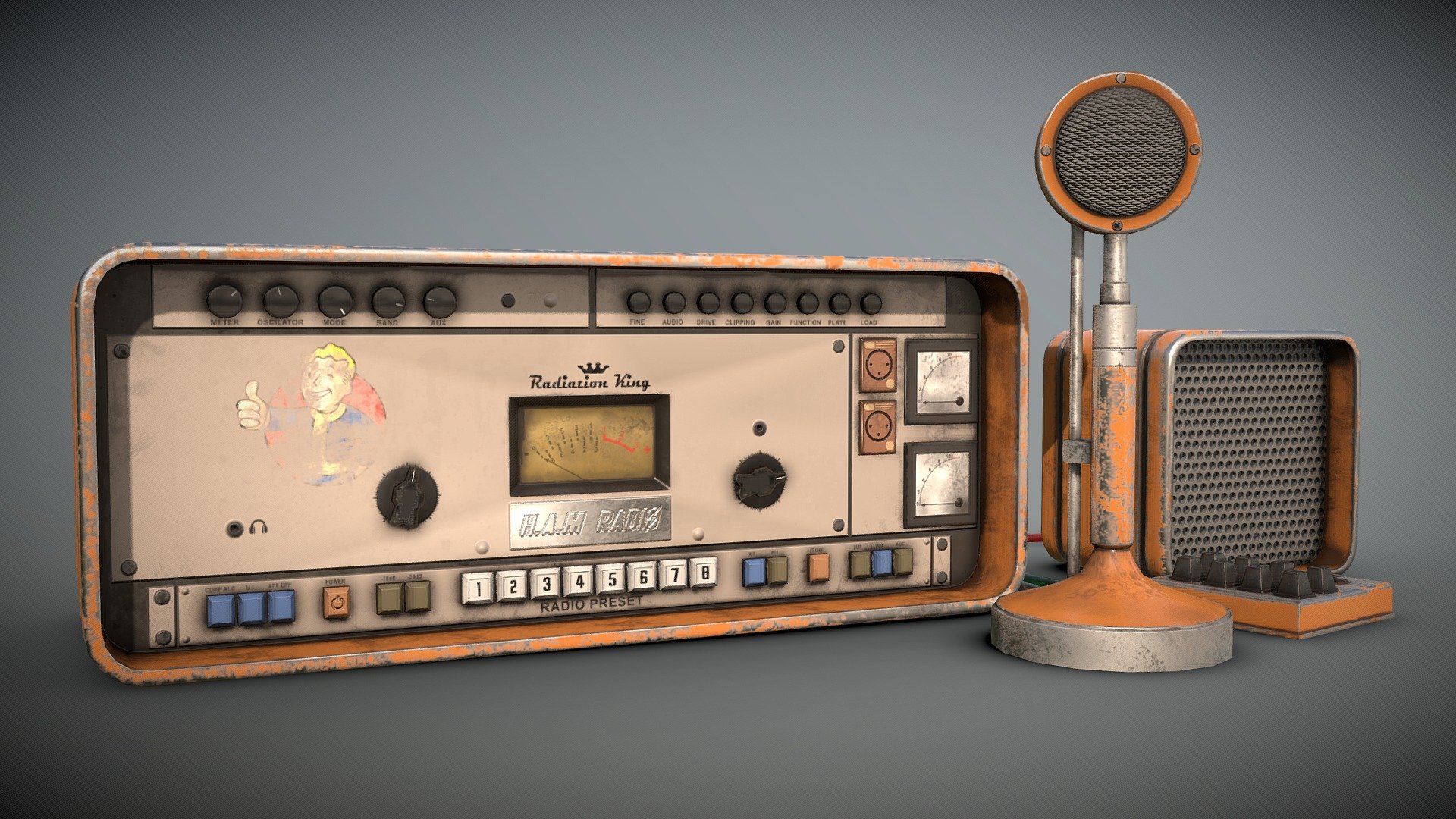 Fallout 4 Ham Radio 3d model