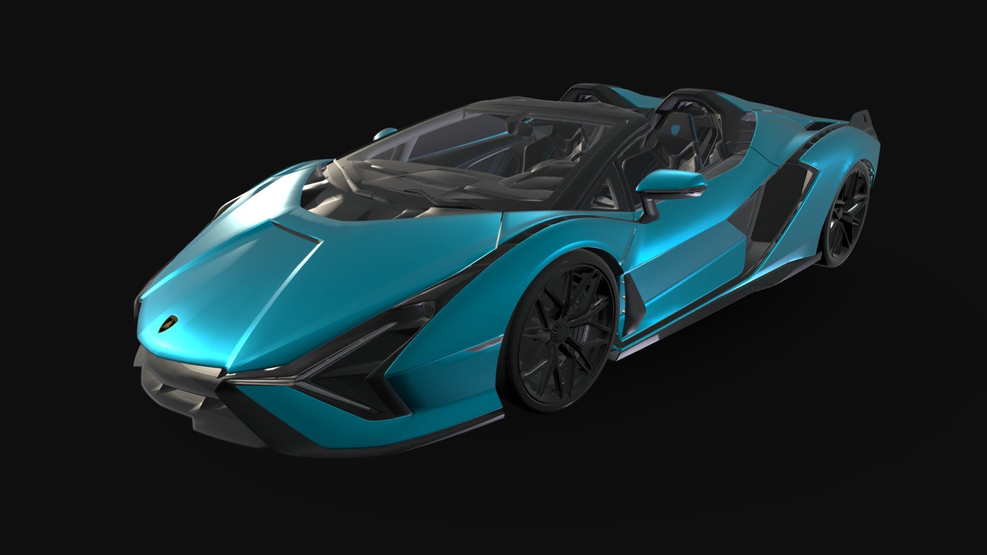 Lamborghini Sian Roadster 3d model