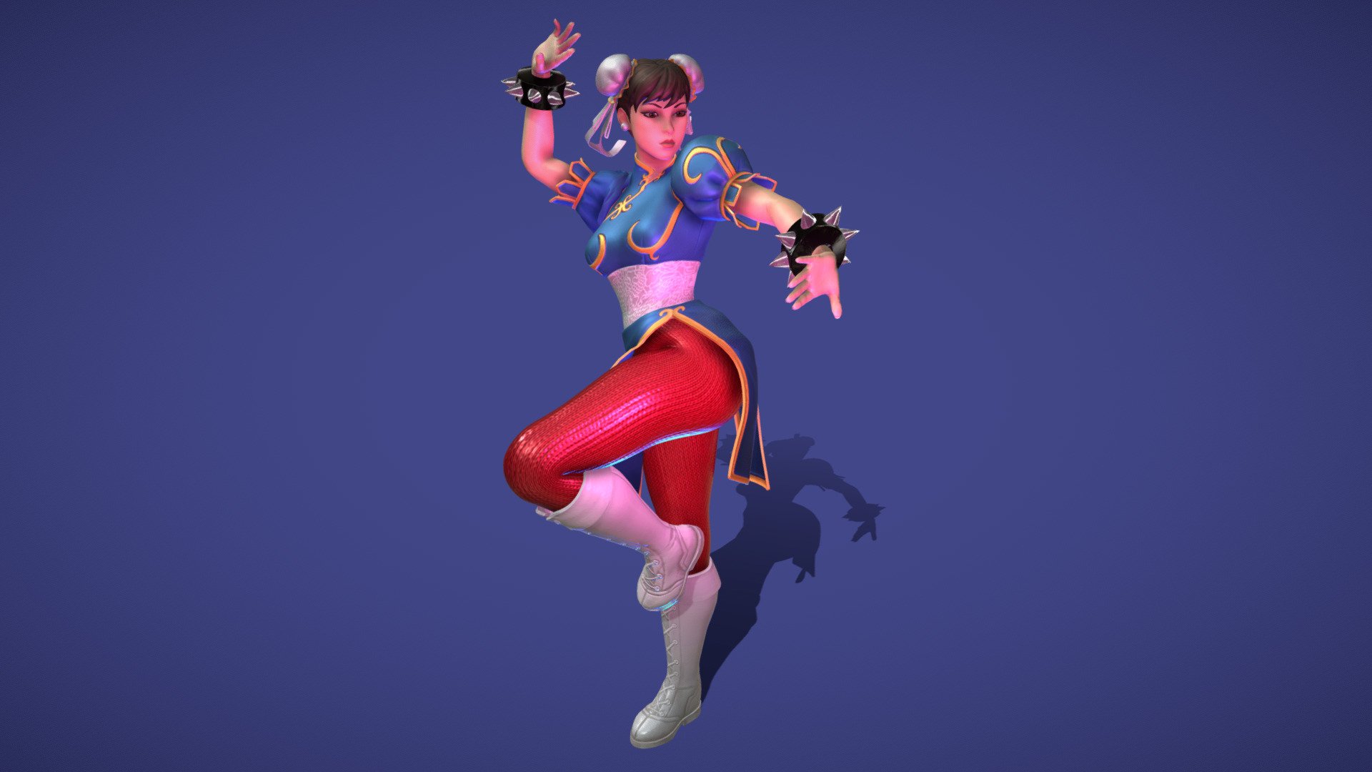 Chun-Li 3 3d model