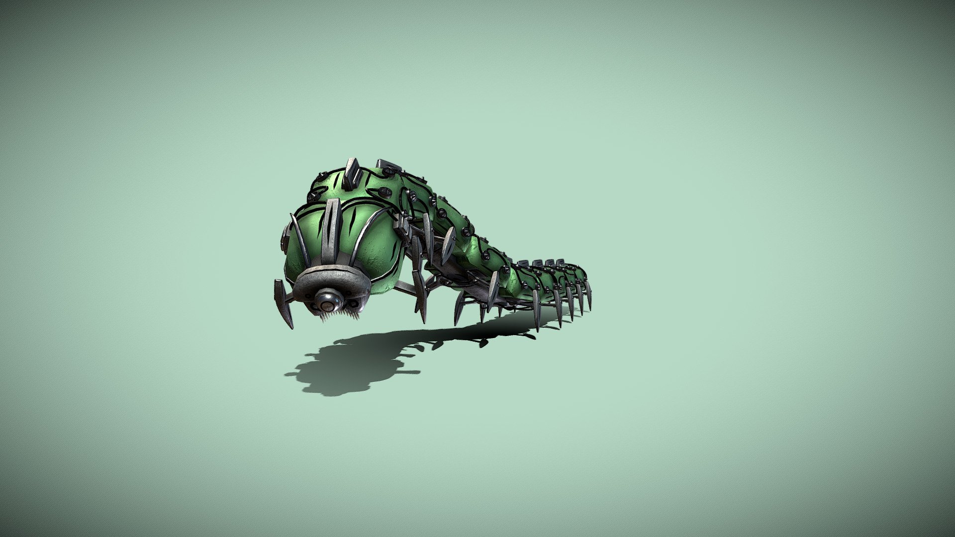 Mecha Millipede 3d model