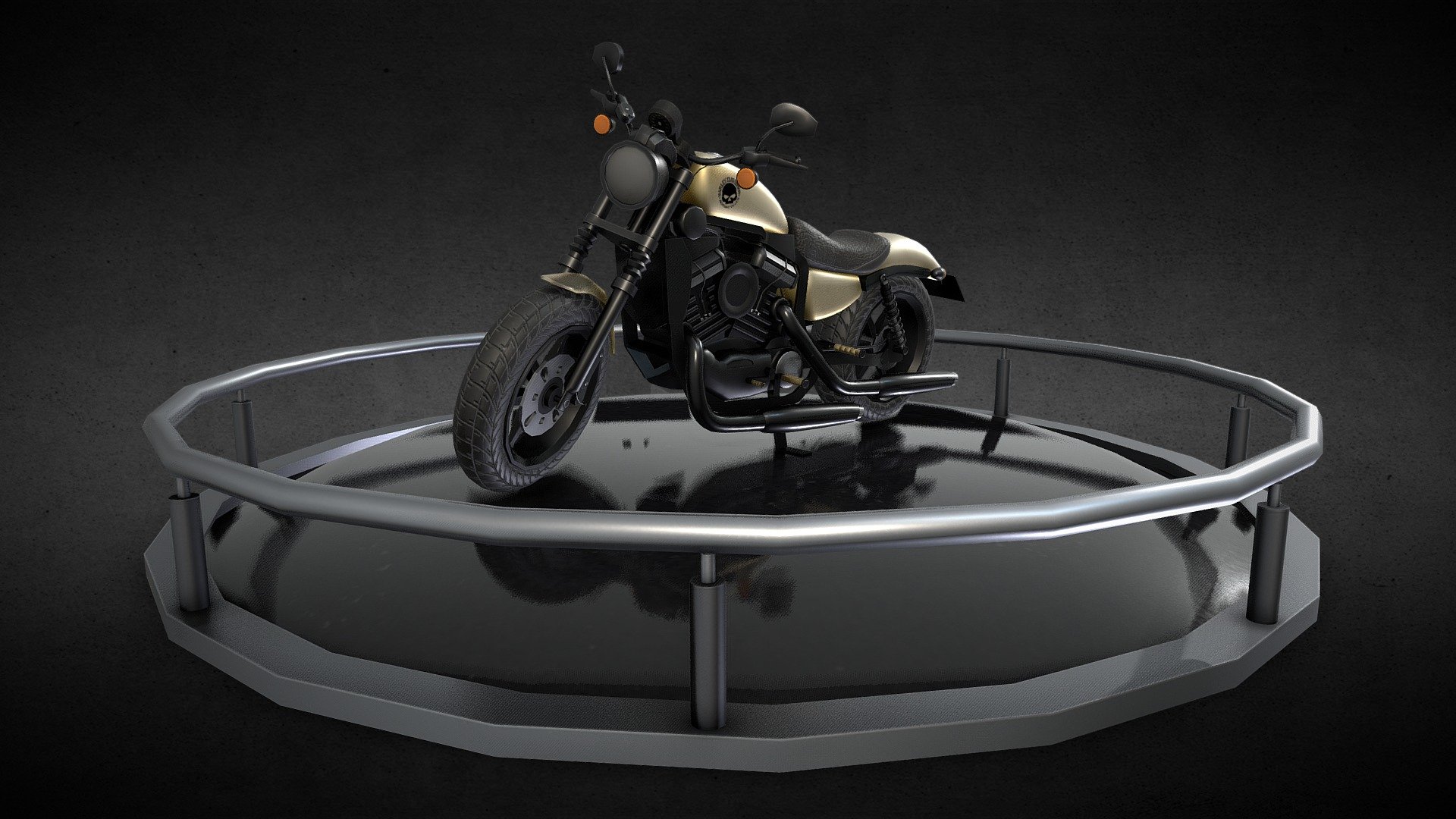 Harley Davidson Motobike 3d model