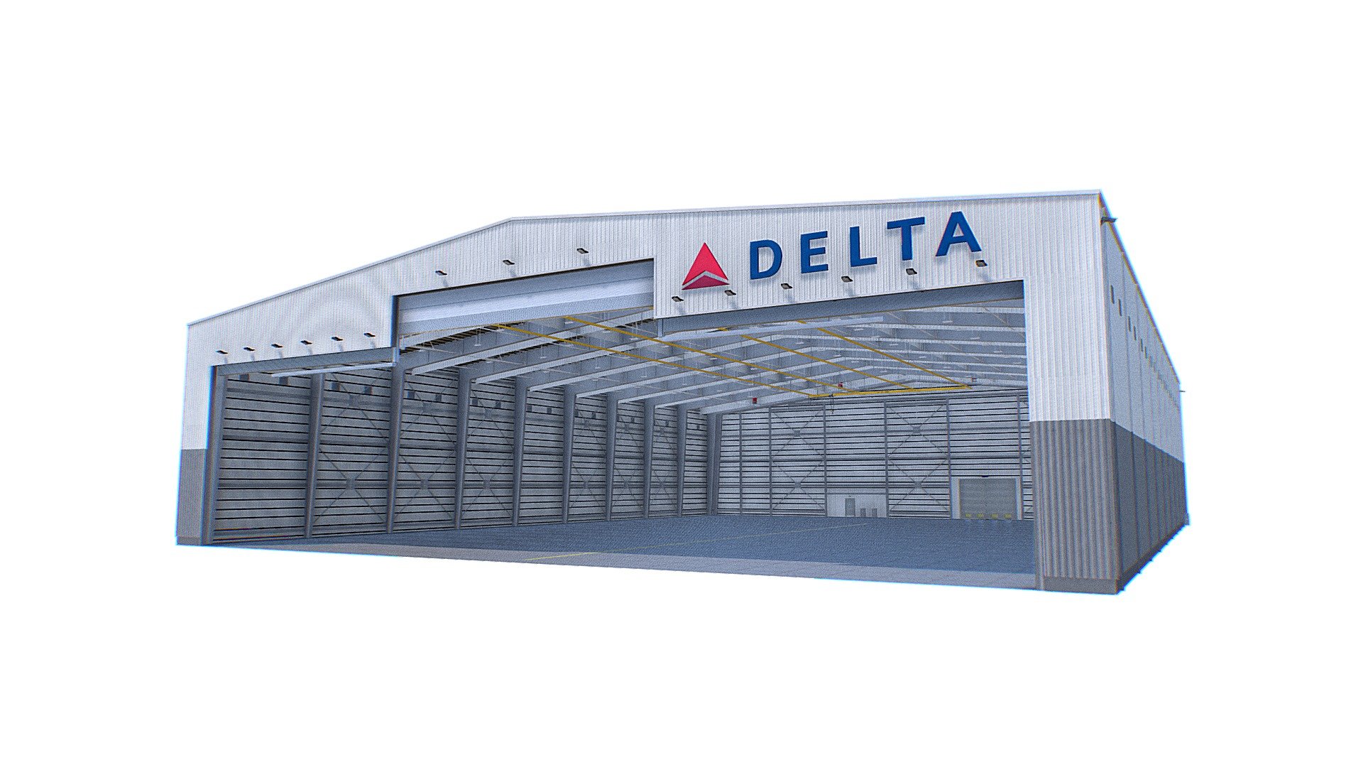 Aircraft Maintenance Hangar 3d model