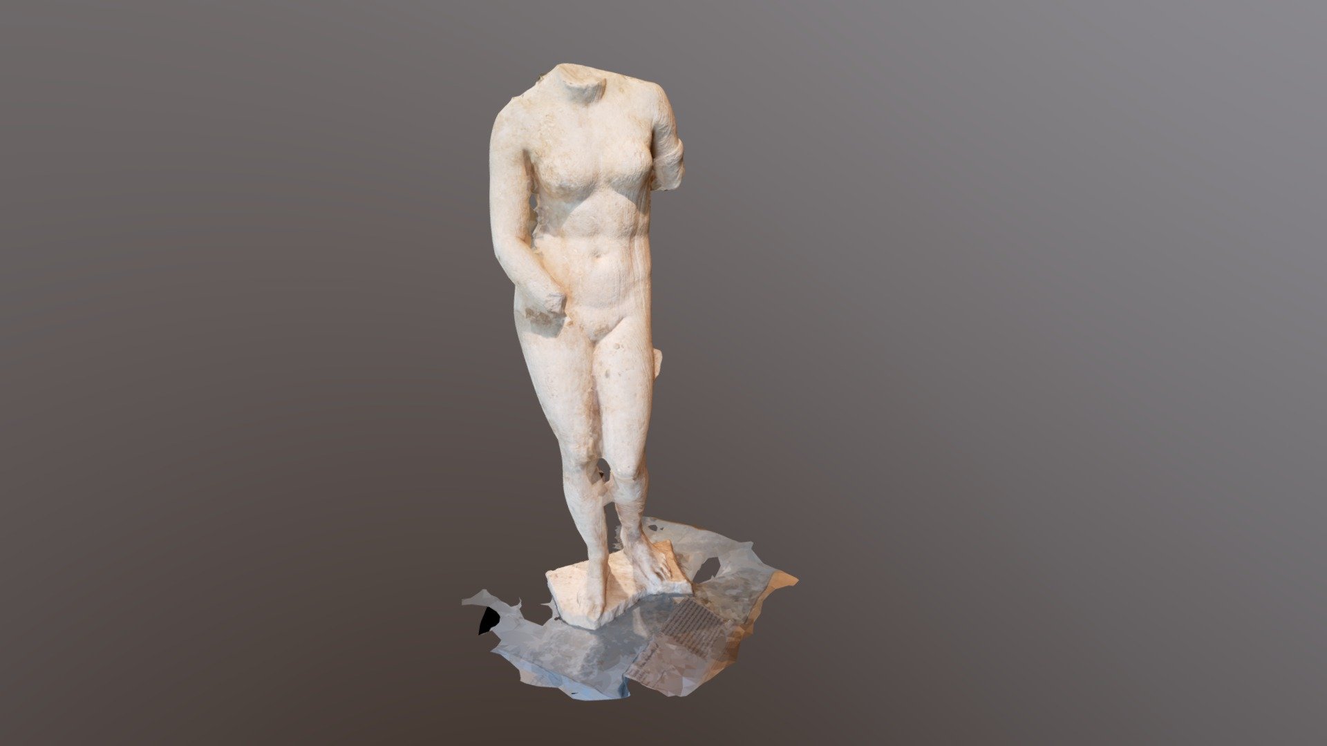 Roman Statue of the Aphrodite of Knidos 3d model