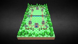 Clash Royale Concept 3d Environment Study