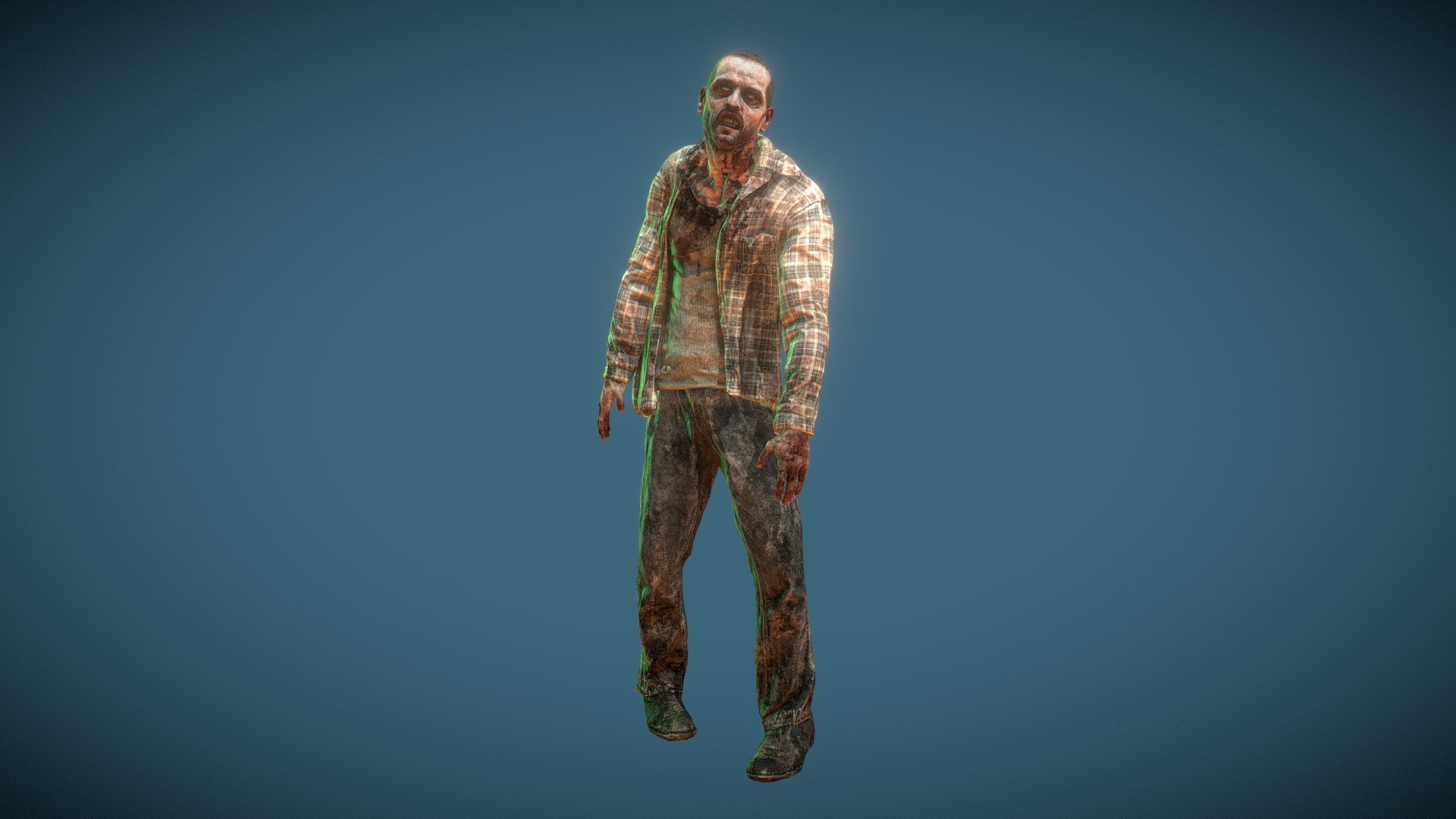 Zombies! Civilian male 01 3d model