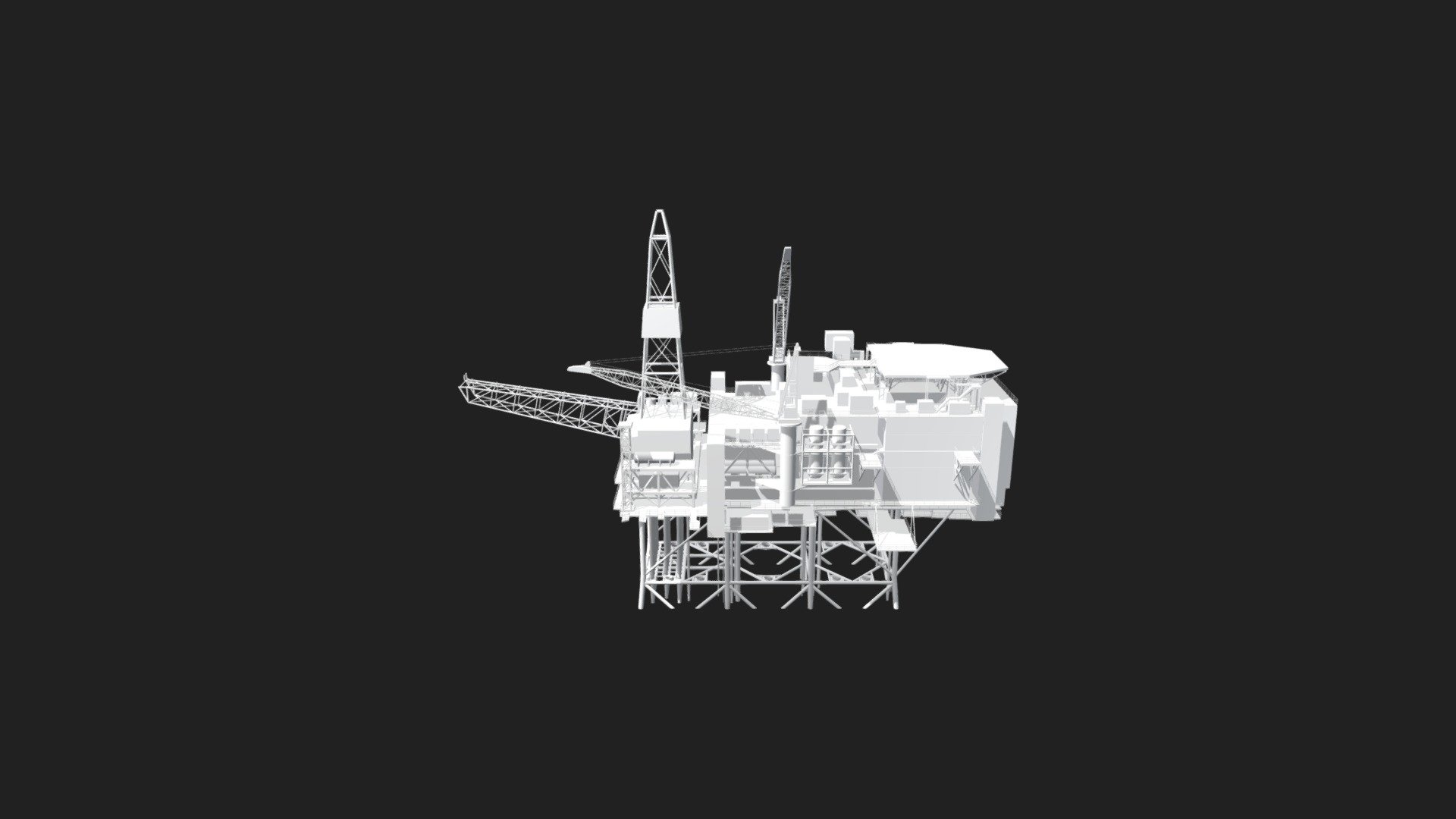 Oil Platform 3d model