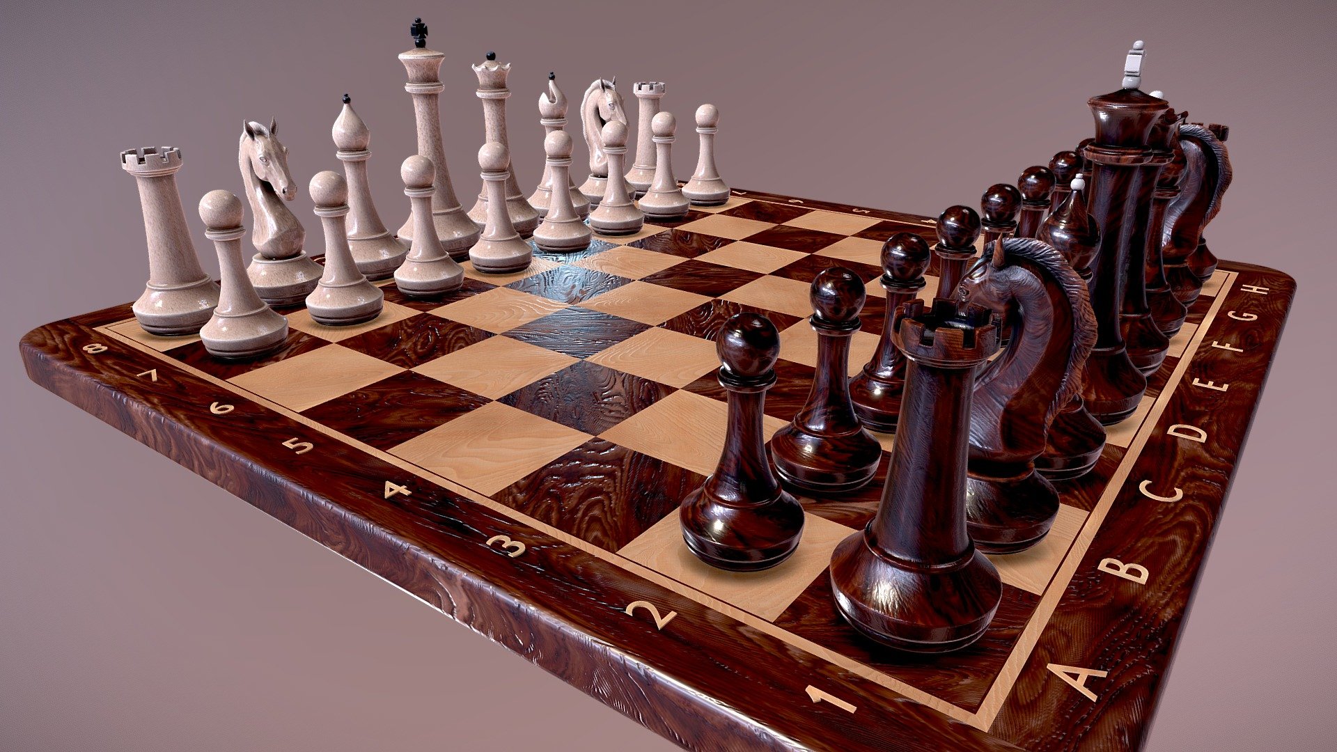 Chess Board 3d model